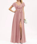 A-line Vneck Bridesmaid Dress