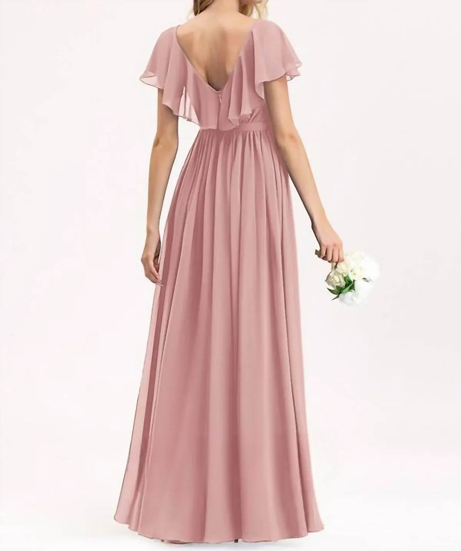 A-line Vneck Bridesmaid Dress