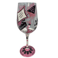 Lolita Last Night Out Bachelorette Cocktail Recipe Collectible Wine Glass